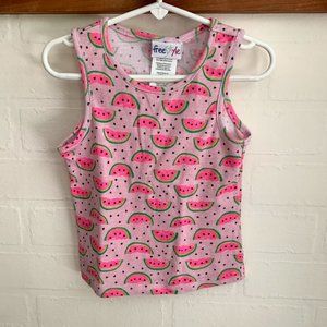 Pink Watermelon Patterned Tank Top
